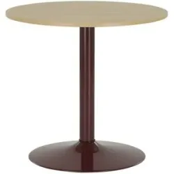 Höffner Runder Esstisch 80 cm Ivar ¦ rot ¦ Maße (cm): H: 76  Ø: 80