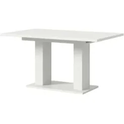 Höffner Esstisch ausziehbar  Moritz ¦ weiß ¦ Maße (cm): B: 150 H: 76