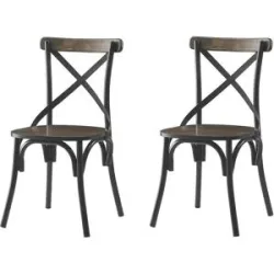 Höffner Stuhl 2er-Set  Howard ¦ grau ¦ Maße (cm): B: 46 H: 86