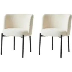 Höffner Stuhl 2er-Set  Grimstad ¦ beige ¦ Maße (cm): B: 50 H: 76
