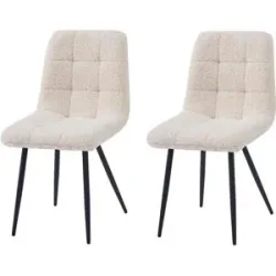 Höffner Stuhl 2er-Set  Bjorn ¦ weiß ¦ Maße (cm): B: 45 H: 85