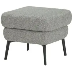 SCHÖNER WOHNEN Kollektion Hocker  Amadeo ¦ grau ¦ Maße (cm): B: 52 H: 44 T: 52.0