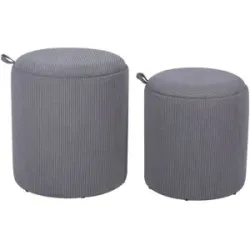 Höffner Hocker-Set  Villia ¦ Maße (cm): H: 44  Ø: 39