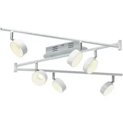 KHG LED-Spot  6-flammig weiß   ¦ weiß ¦ Maße (cm): B: 180,5 H: 21 T: 8.0