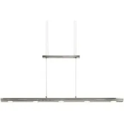 Trio LED-Pendelleuchte  nickel matt mit Dimmer   ¦ silber