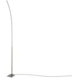 KHG LED-Stehleuchte  1-flammig  alufarben   ¦ silber ¦ Maße (cm): B: 34 H: 174