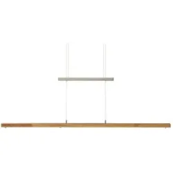 Höffner LED-Pendelleuchte  1-flammig  Eiche natur   ¦ holzfarben ¦ Maße (cm): B: 12 H: