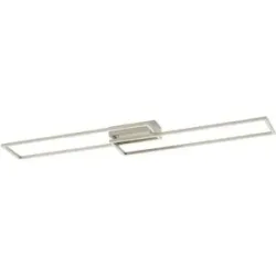 Paul Neuhaus LED-Deckenleuchte  2-flammig  Nickel matt   ¦ silber ¦ Maße (cm):