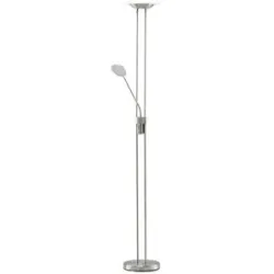 Meisterleuchten LED-Deckenfluter  2-flammig  Nickel matt   ¦ silber ¦ Maße (cm):