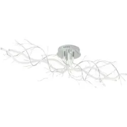 Meisterleuchten LED-Deckenleuchte  chrom `Äste`   ¦ silber ¦ Maße (cm): B: 120