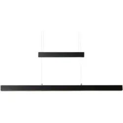 Trio LED-Pendelleuchte  schwarz mit Up & Down Light   ¦ Maße (cm): B: 150 H: 150
