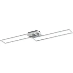 KHG LED-Deckenleuchte  3-flammig  chrom/ alu mit Fernbedienung   ¦ silber ¦ Maße
