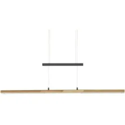 Höffner LED-Pendelleuchte   ¦ schwarz ¦ Maße (cm): B: 105 H: 150 T: 10.0
