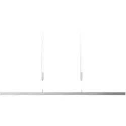 KHG LED-Pendelleuchte  chrom mit indirekter Beleuchtung   ¦ silber ¦ Maße (cm):