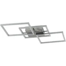 KHG LED-Deckenleuchte  Alu/chrom   ¦ silber ¦ Maße (cm): B: 54 H: 6 T: 54.0