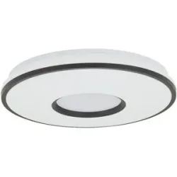 KHG LED-Deckenleuchte  schwarz mit Fernbedienung   ¦ schwarz ¦ Maße (cm): H: 8,5