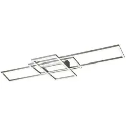 Trio LED-Deckenleuchte  Nickel-matt/silberfarben   ¦ grau ¦ Maße (cm): B: 105 H: