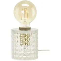 LevelOne Tischleuchte  1-flammig  Glas in Diamant-Optik   ¦ transparent/klar ¦