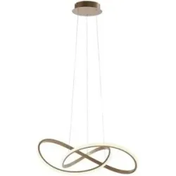 Paul Neuhaus LED-Pendelleuchte  messing-matt  geschwungen   ¦ gold ¦ Maße (cm):
