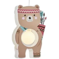 Höffner Pendelleuchte  Bär Björn ¦ braun ¦ Maße (cm): B: 30 T: 9.0