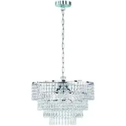 Höffner Pendelleuchte   ¦ transparent/klar ¦ Maße (cm): H: 150  Ø: 42