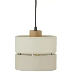 Höffner Pendelleuchte  Eco ¦ creme ¦ Maße (cm): H: 160  Ø: 20