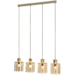 Höffner Pendelleuchte  Sierra Cognac ¦ beige ¦ Maße (cm): B: 82 H: 115 T: 16.0