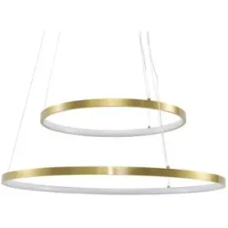 KHG LED-Pendelleuchte   ¦ gold ¦ Maße (cm): H: 150  Ø: 60