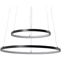 KHG LED-Pendelleuchte   ¦ schwarz ¦ Maße (cm): H: 150  Ø: 60