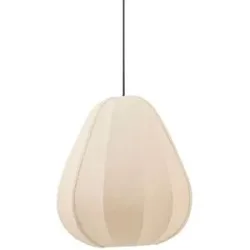 Höffner Pendelleuchte  Linen ¦ beige ¦ Maße (cm): H: 150  Ø: 40