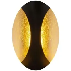 Globo Lighting Wandleuchte   ¦ schwarz ¦ Maße (cm): B: 21 H: 15
