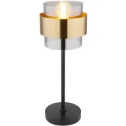 Globo Lighting Tischleuchte   ¦ schwarz ¦ Maße (cm): H: 47  Ø: 18