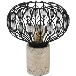 Globo Lighting Tischleuchte   ¦ beige ¦ Maße (cm): H: 28,2  Ø: 25