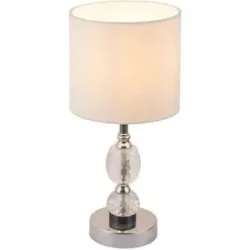Globo Lighting Tischleuchte   ¦ silber ¦ Maße (cm): H: 47  Ø: 21