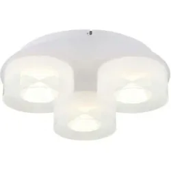 Globo Lighting Deckenleuchte   ¦ weiß ¦ Maße (cm): H: 11,5  Ø: 38