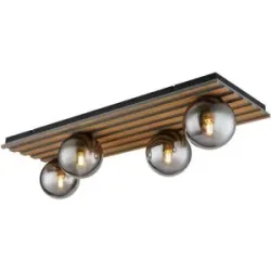 Globo Lighting Deckenleuchte   ¦ schwarz ¦ Maße (cm): B: 30 H: 20