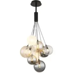 Globo Lighting Hängeleuchte   ¦ schwarz ¦ Maße (cm): H: 90  Ø: 45