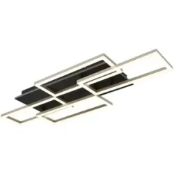 Globo Lighting Deckenleuchte   ¦ schwarz ¦ Maße (cm): B: 32,5 H: 7,5