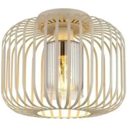 Globo Lighting Deckenleuchte   ¦ braun ¦ Maße (cm): H: 23  Ø: 28