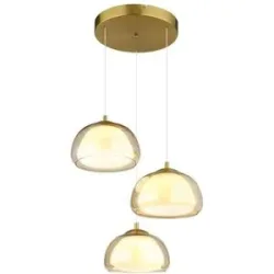 Globo Lighting Hängeleuchte   ¦ gold ¦ Maße (cm): H: 150  Ø: 50