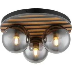 Globo Lighting Deckenleuchte   ¦ schwarz ¦ Maße (cm): H: 20  Ø: 39