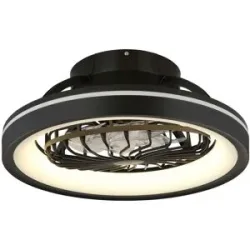 Globo Lighting Deckenventilator   ¦ schwarz ¦ Maße (cm): H: 20  Ø: 48