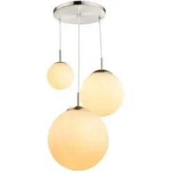 Globo Lighting Hängeleuchte   ¦ silber ¦ Maße (cm): H: 80  Ø: 51.5