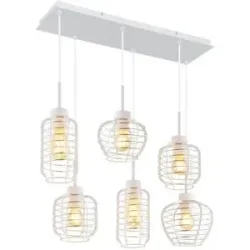 Globo Lighting Hängeleuchte   ¦ weiß ¦ Maße (cm): B: 33 H: 120