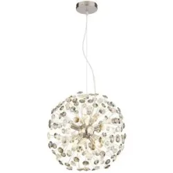 Globo Lighting Luster   ¦ silber ¦ Maße (cm): H: 150  Ø: 40