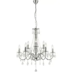 Globo Lighting Luster   ¦ silber ¦ Maße (cm): H: 153  Ø: 63