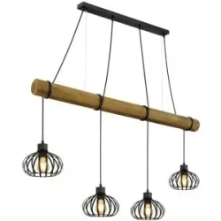 Globo Lighting Hängeleuchte   ¦ schwarz ¦ Maße (cm): B: 20 H: 150