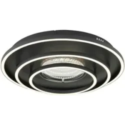 Globo Lighting Deckenleuchte   ¦ schwarz ¦ Maße (cm): H: 10,8  Ø: 51.1