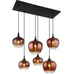Globo Lighting Hängeleuchte   ¦ schwarz ¦ Maße (cm): B: 42 H: 120