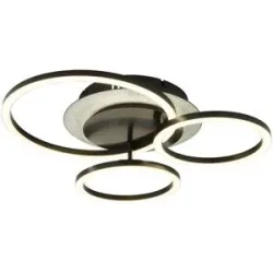 Globo Lighting Deckenleuchte   ¦ schwarz ¦ Maße (cm): B: 42 H: 11,5